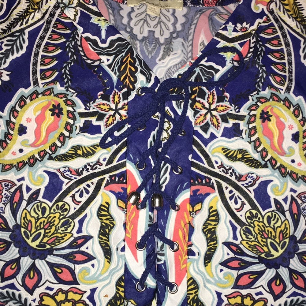 NAVY WITH OTHER GREAT COLORS-DRESS/COVER-UP - Picture 4 of 8